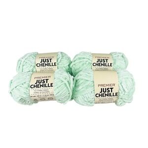 Premier JUST CHENILLE Yarn 65 yards (Lot of 4) MINT Crochet Super Bulky NEW